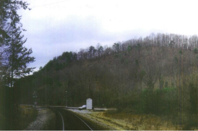 Looking down the tracks back toward the car.