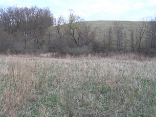 #1: The confluence of 41 North 93 West, in the foreground, looking due south.