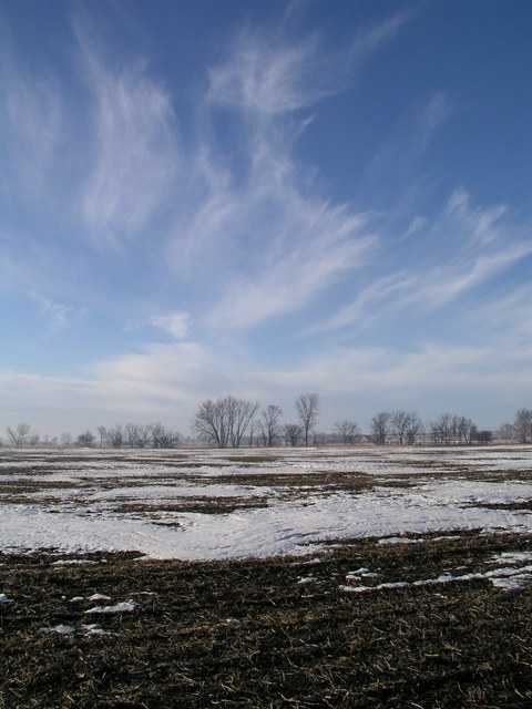 Cirrus clouds over 41N 95W on the 11th anniversary of the DCP.