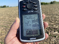 #6: GPS reading at the confluence point. 