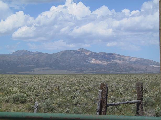 From the gate in the direction of the confluence.