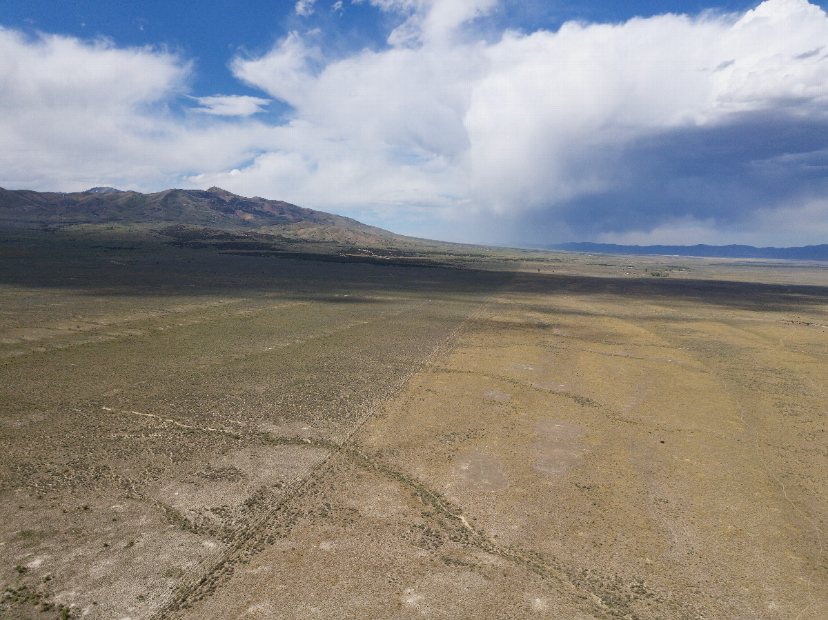 View North, from 120m above the point