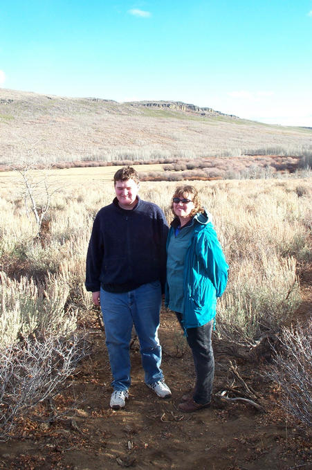 Michelle with her brother Randall