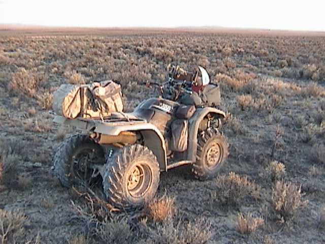 Four Wheeler parked on the confluence of 42N117W