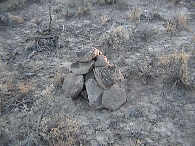 View of the Rock Cairn at 42N117W