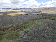 #9: View East, from 120m above the point