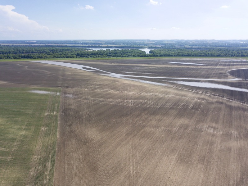 View South (from 400 feet above the point)