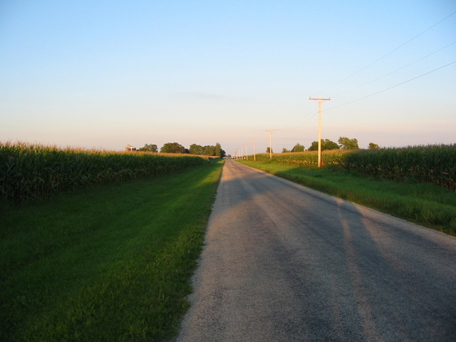 Road looking East