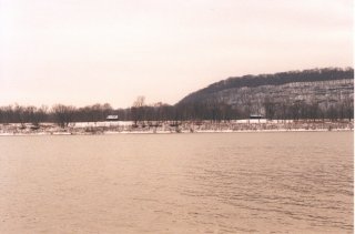 #1: Looking due south from the north shore of the Ohio