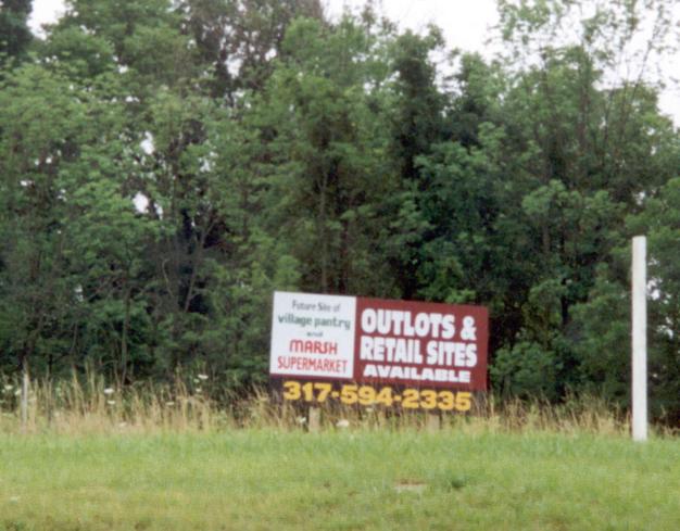 sign showing future plans for the confluence