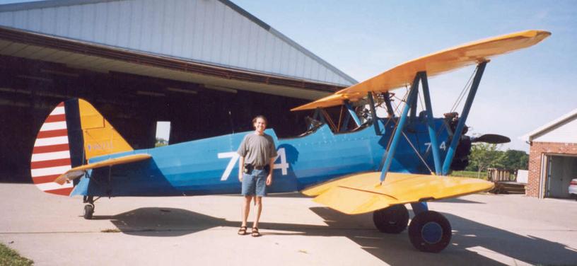 Larry's airplane -- a WWII open-cockpit trainer