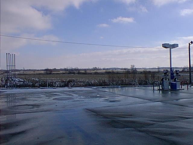 View from the Marathon Gas Station on Indiana State Hwy 32