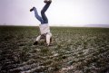 #2: Becky's attempted headstand at the confluence