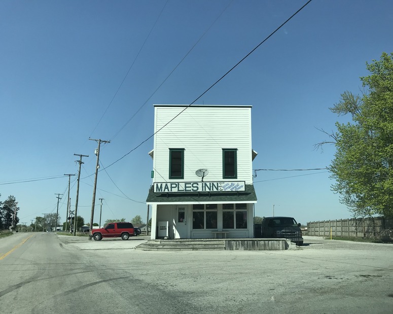 Maples Inn, about 5 km northeast of the confluence.