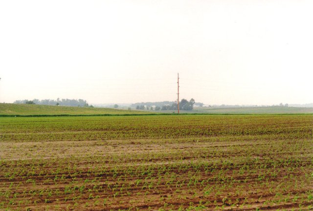 Looking south from the confluence