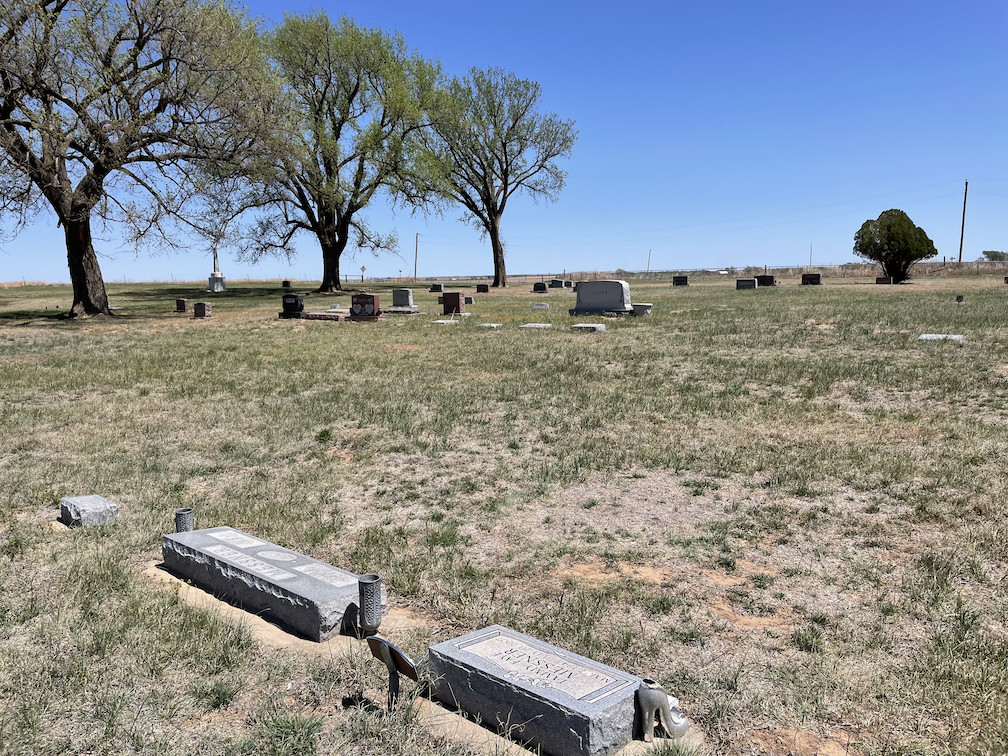 Tammy Faye Messner's grave in Waldron Cemetery