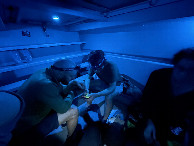 #10: In James's tornado shelter in Norman, OK around 9:30pm