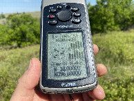 #2: GPS reading at the confluence point. 