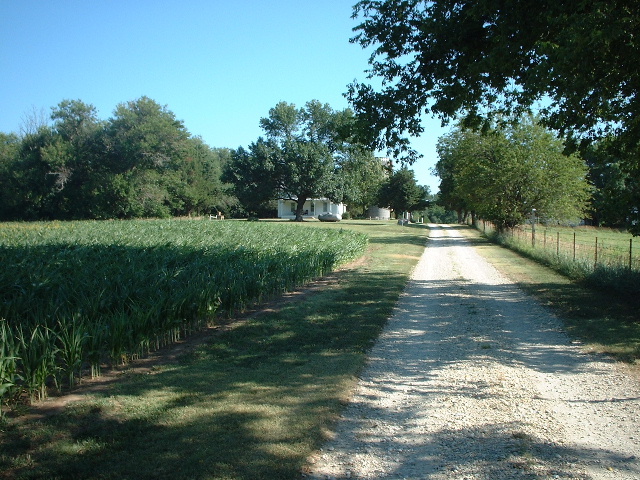 The farm house was slightly NE of the confluence.