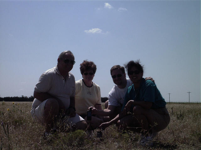 Expedition crew at the Confluence