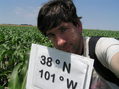 #2: Joseph Kerski, holding the camera at arm's length for a self-portrait at 38 North 101 West.