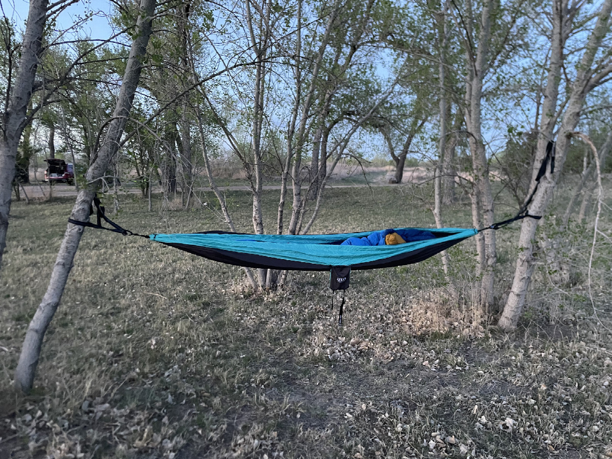 Camp setup in Cimarron National Grassland