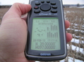 #2: GPS reading at the confluence point.