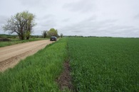 #2: View North along Sage Road, 223 feet West of the point