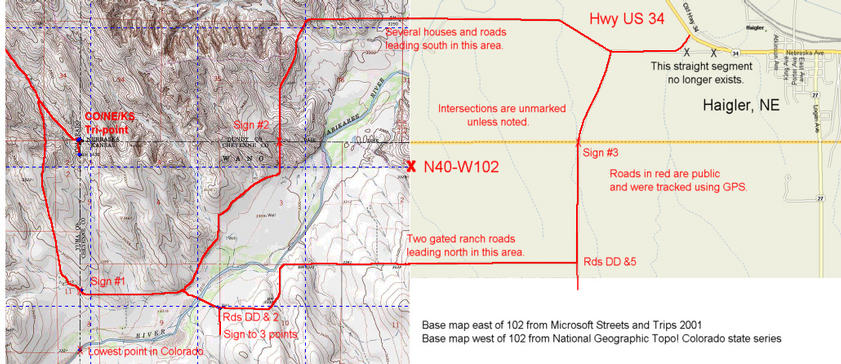 A map of the area.