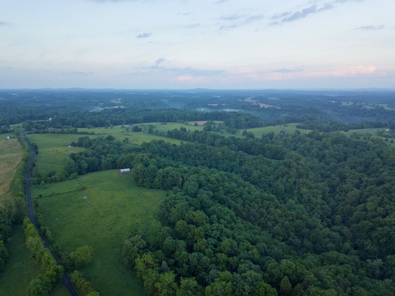 View East (showing Parks Ridge Road) from about 400 feet up