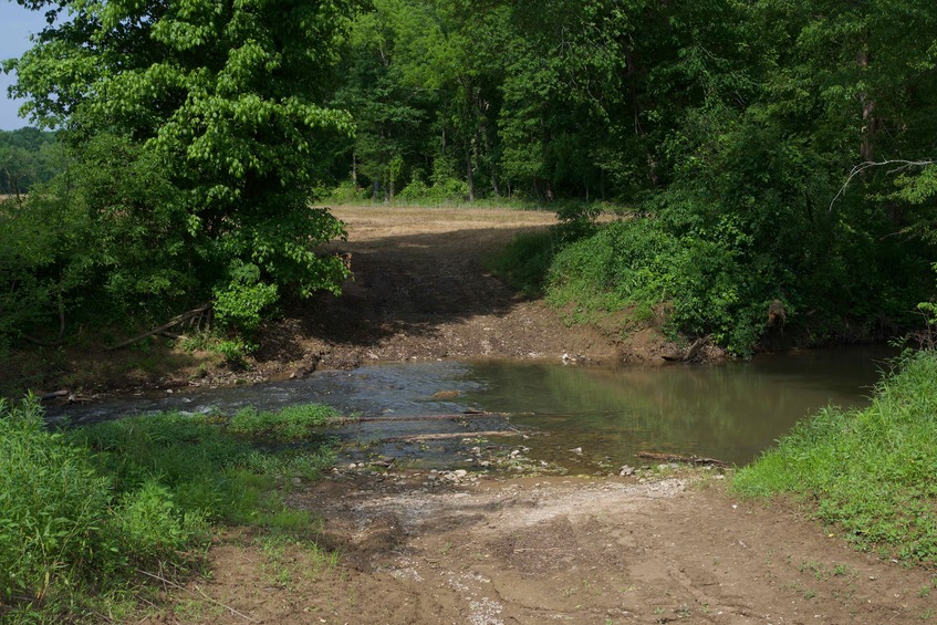 My hike began with a crossing of this ankle-deep creek