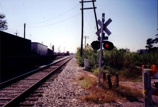 #1: The wrong side of the tracks, 30 meters from the confluence.