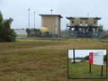 #7: I parked near this sign, and, seeing no “keep out” notices, walked past this pumping station to the levee on the Intracoastal Waterway.