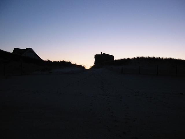 looking West toward the path from the car park.