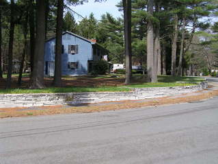 #1: Site of 42 North 71 West in the foreground, looking north.