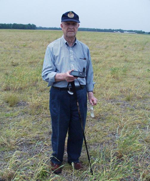 looking south with my father Marvin in the photo