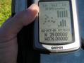 #3: GPS reading at the confluence.