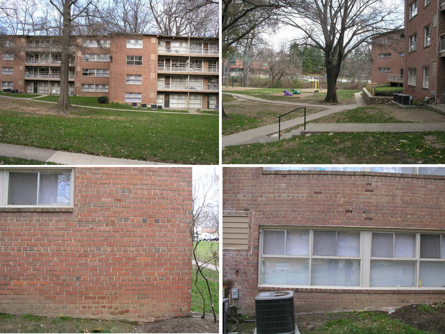 Clockwise from the upper left, looking north, east, south, and west from 39N 077W.