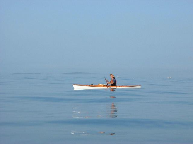 Ray Wirth approaching the confluence.