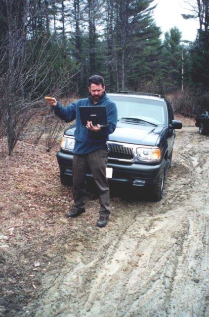 Mark as close as one can drive to the confluence