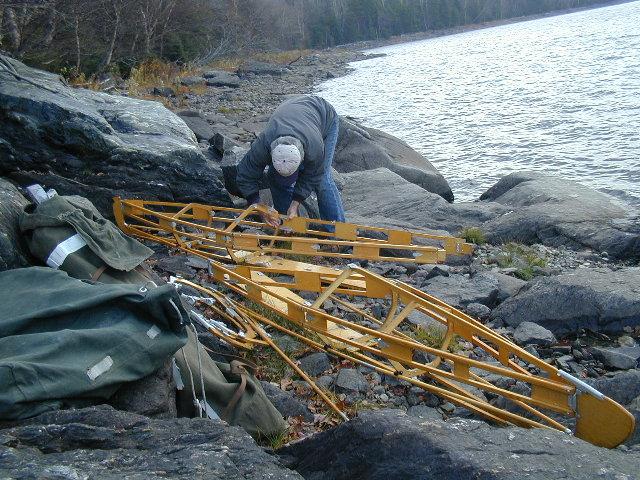 the kayak frame takes shape