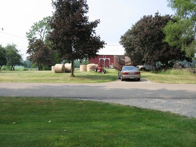 View north across Bidwell Road.