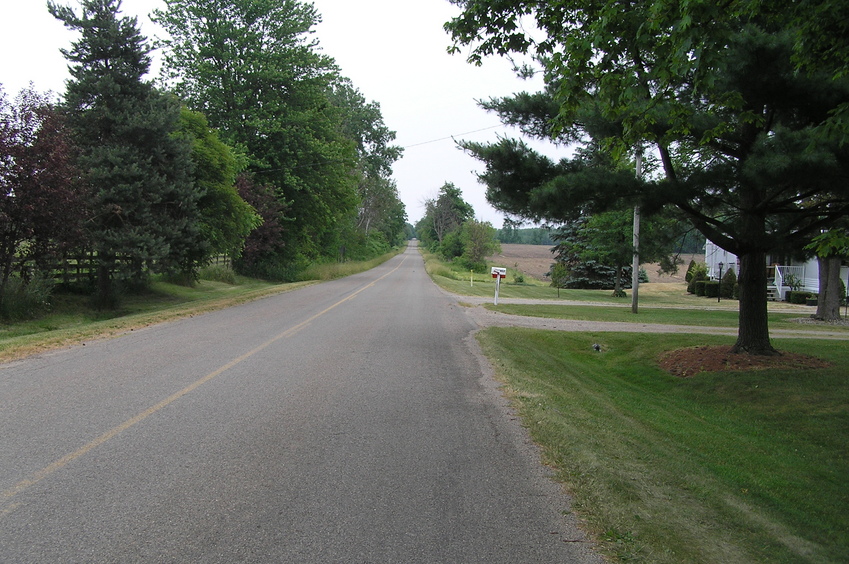 View to the east from the confluence point.