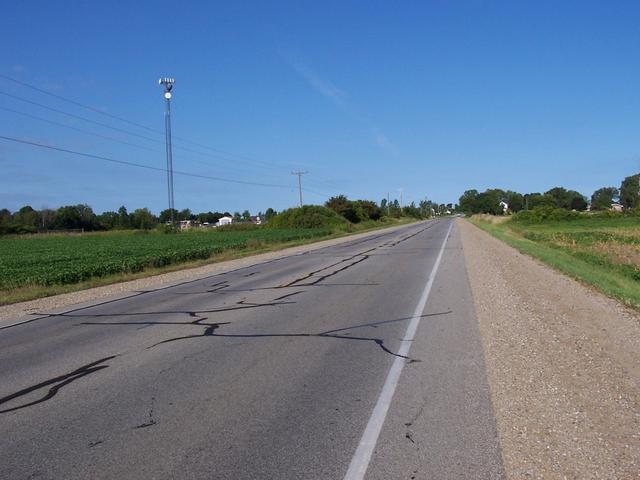 Looking West down Highway 21.