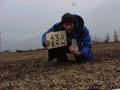 #2: Joseph Kerski in a bean field at the confluence site.