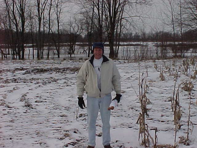 Looking north from confluence, with Grand River floodplain in background