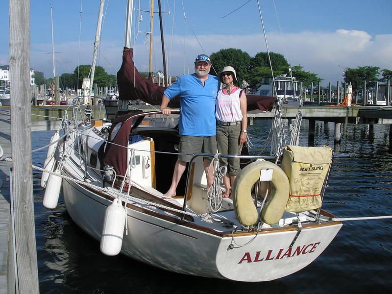 Alliance and crew rest up at Ludington prior to the passage home.