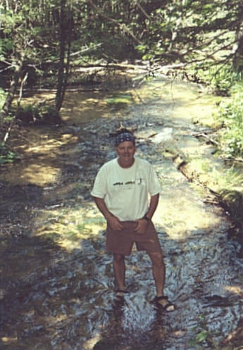 Ice cold water of cascade creek on 1st attempt