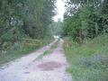 #4: Gate marking the start of the confluence hike, looking east.