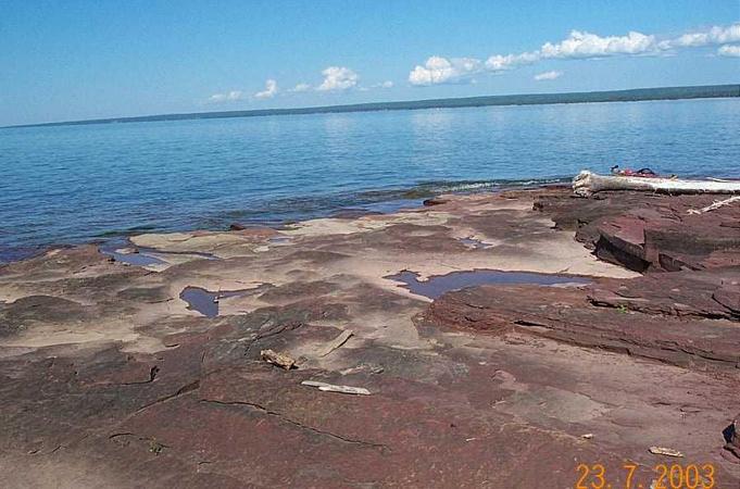 Idyllic "Misery Bay" looking east from Willard Point